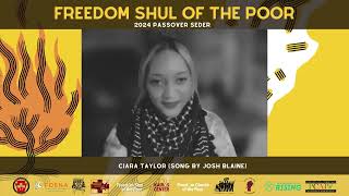 Ciara Taylor Sharing "We Get There Together" by Josh Blaine Freedom Shul of the Poor Seder 2024