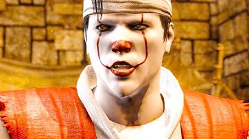 Mortal Kombat XL - Pennywise Santa Scorpion PC Mod Performs Intro Dialogues Vs All Characters