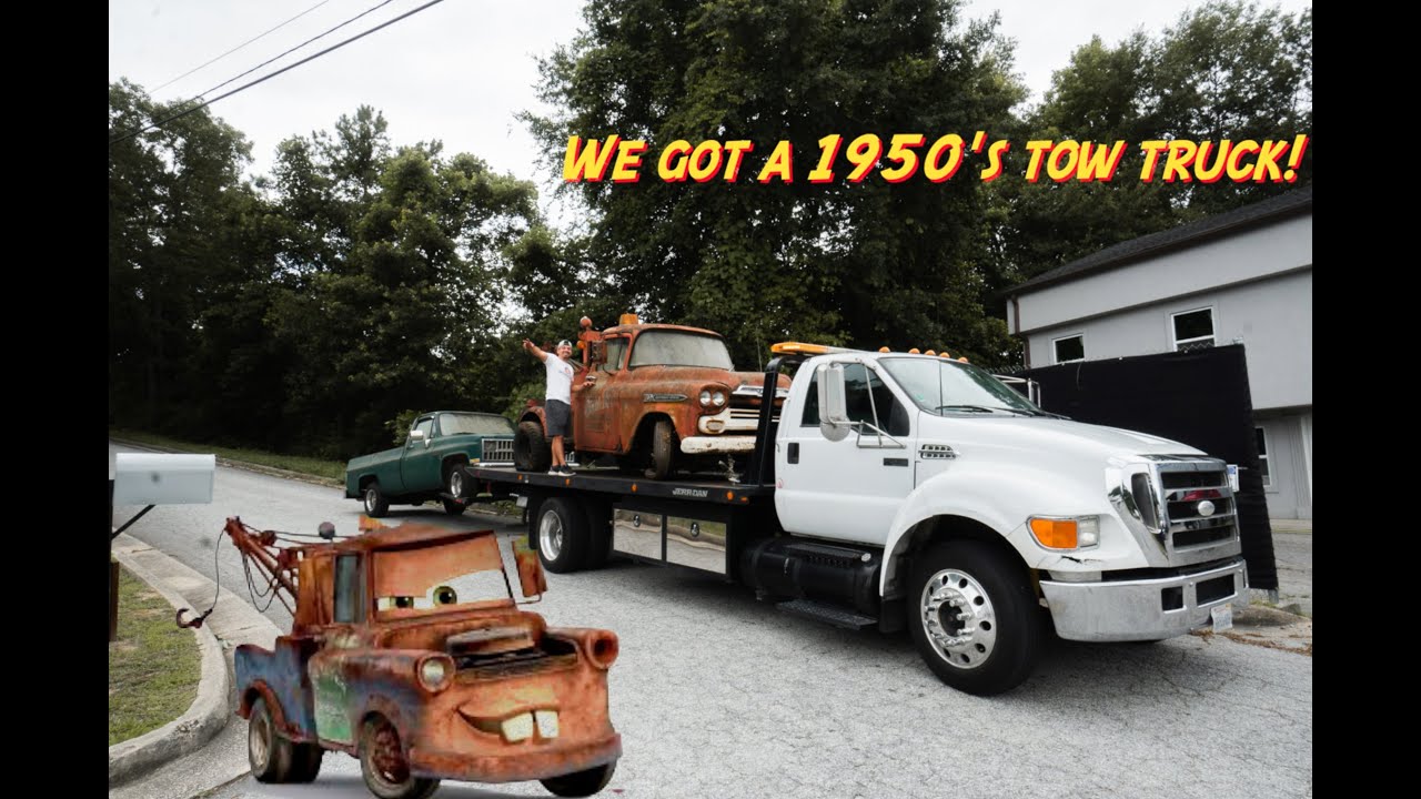 1950's Chevrolet Apache Tow Truck. Hasn't Moved Since 1987