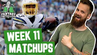Fantasy Football 2019 - Week 11 Matchups + In-or-Out, Magic Eye Jealousy - Ep. #819