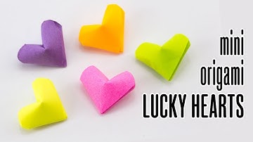 3D Origami Lucky Heart Tutorial - DIY Hearts - Paper Kawaii