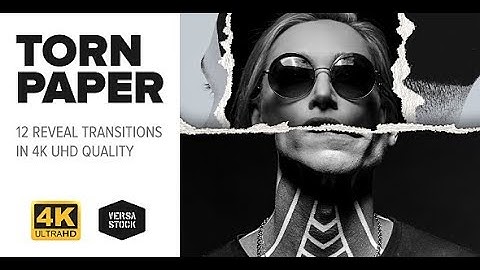 TORN PAPER 4K REVEAL TRANSITION PACK ► [ AFTER EFFECTS TEMPLATES ]