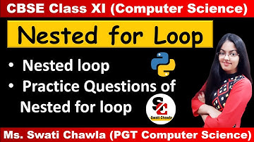 Nested for Loop in Python | Nested Loop Class 11 | Computer Science with Python