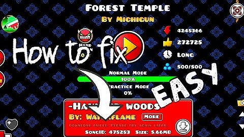 How to fix song download failed | Geometry Dash (Mobile)