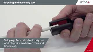 Tutorial: Wiha  Stripping and assembly tool for coaxial cable with F-connector