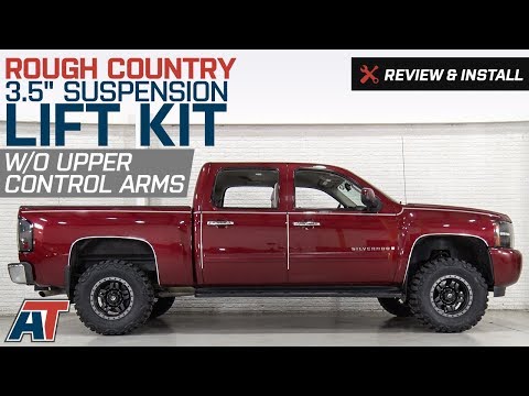 2007-2018 Silverado Rough Country 3.5" Suspension Lift Kit w/o Upper Control Arms Review & Install