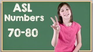 ASL Numbers 70-80 in Sign Language | Learn how to Sign Numbers