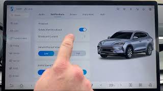 BYD SEAL U – How to Manage Safety Alert Broadcast Content
