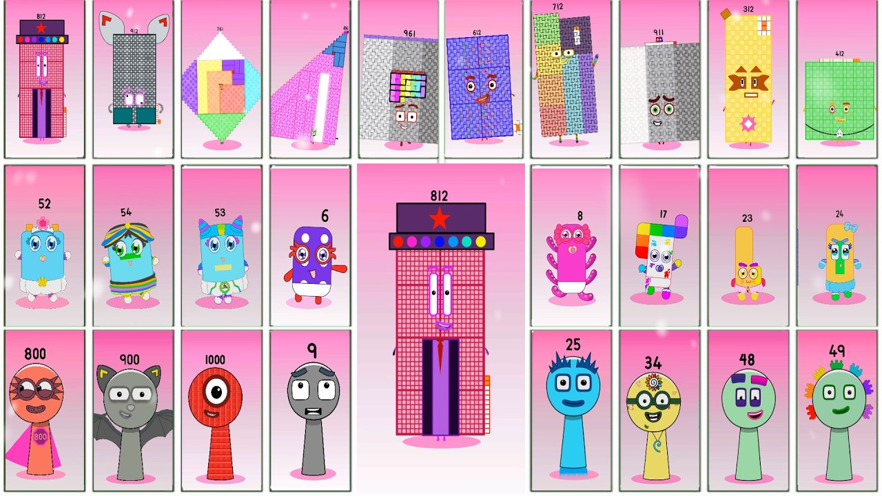 Sprunki OC Numberblocks (6~1000)– Full Evolution Showcase