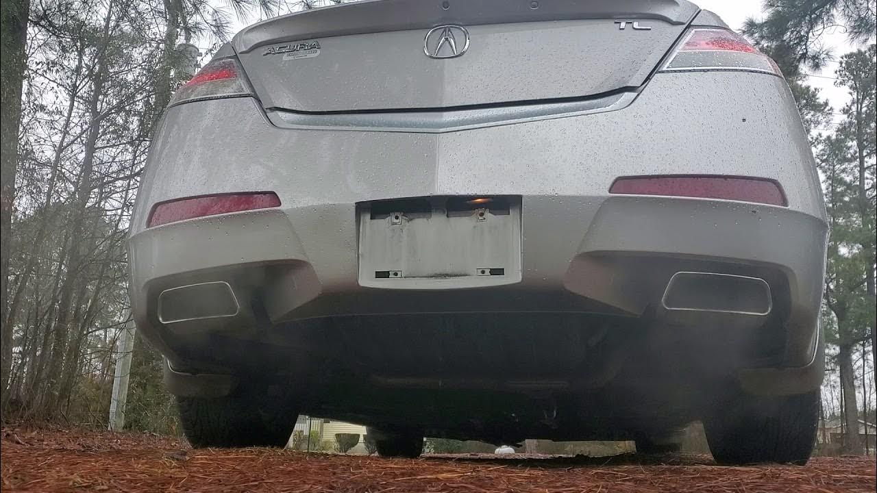 2009 Acura TL Cold start Muffler delete and resonators. YouTube