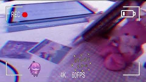 rewriting notes ✩࿐࿔  vhs 90s style #studying