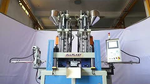 Center turret two color vertical injection machine | Vertical injection moulding machine #grip
