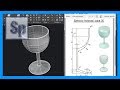 Autocad - Ejercicio paso a paso dibujar copa 3D en Autocad. Tutorial en español HD