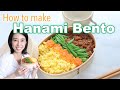 Hanami bento  spring themed japanese bento box recipe