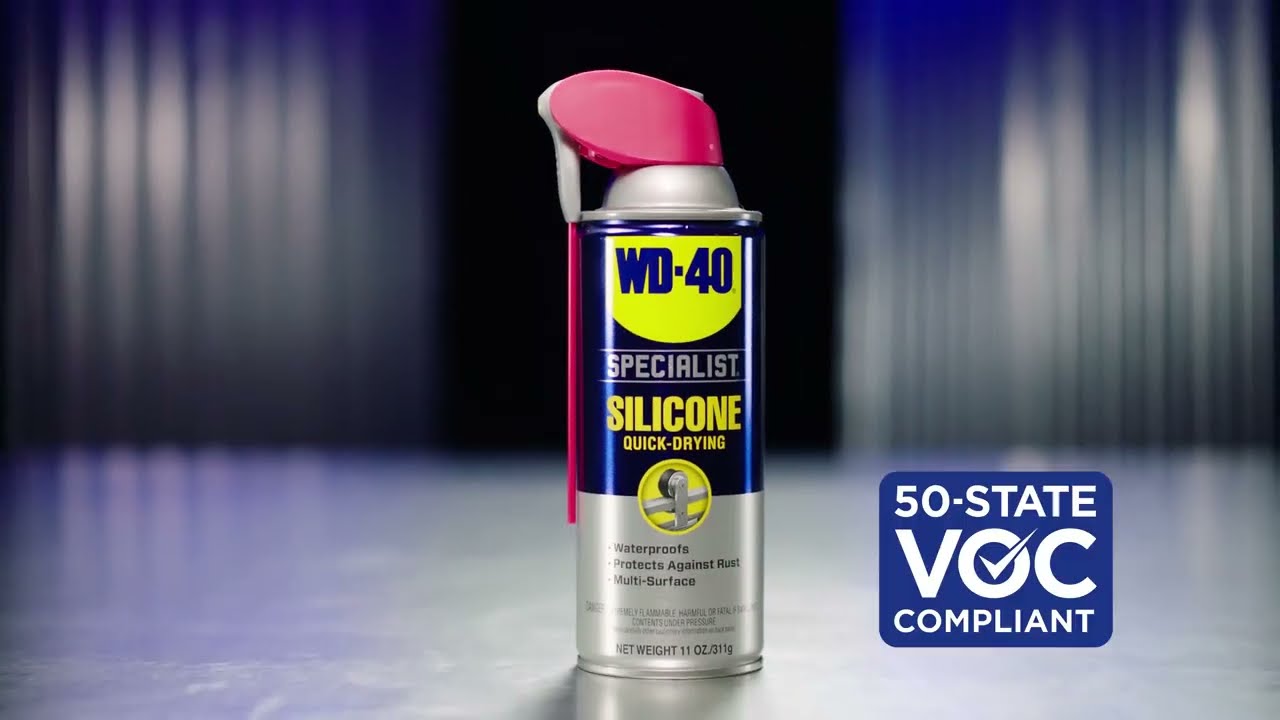 WD-40 Specialist Quick-Drying Silicon Lubricant Spray 11oz
