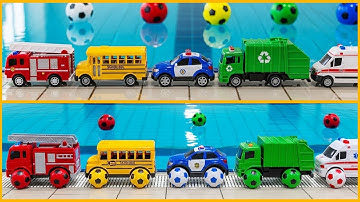 Roda Sepak Bola Ajaib! 🚗✨ Mobil Bertransformasi dan Berlomba di Tepi Kolam Renang + Lagu Anak-anak & Lagu Anak Lainnya