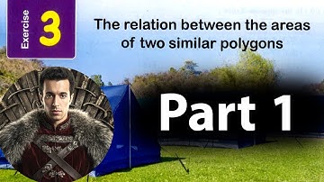 Solving exercise (3) on The relation between the areas of two similar polygons ( Part 1 ) - sec1
