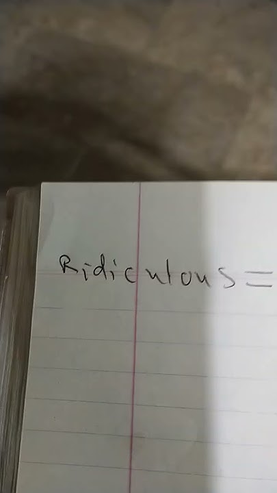 ridiculous-synonym-youtube