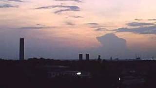 Sunset - TimeLapse - like an asteroid impact