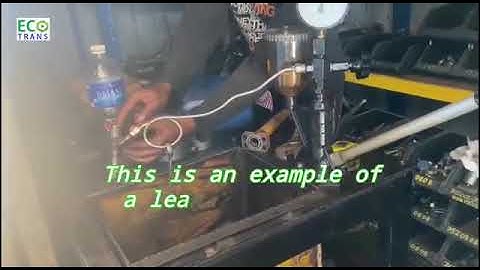 Cat320D Injector Leak Test and Pulse Width Modulation (PWM) nozzle test