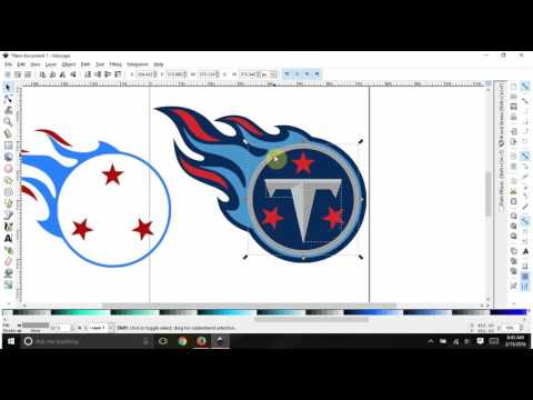 Tracing a 5 color logo in Inkscape