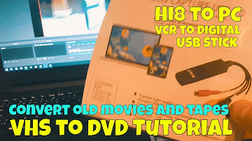 Convert VHS to Computer Files - VCR / Hi8 Cam to DVD Digital Video - UCEC USB Video Capture Tutorial