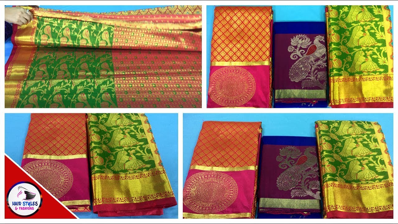 latest pattu saree collection 2018 | wedding  pattu saree collection | hairstyles and fashions