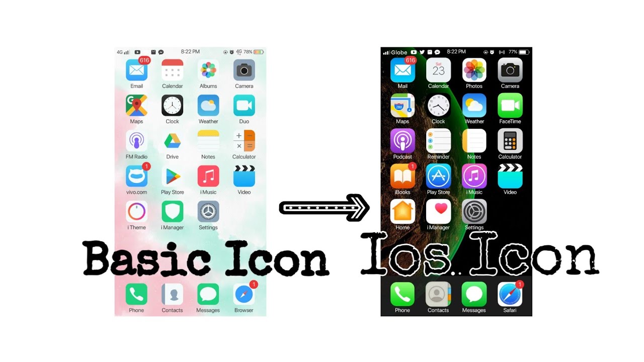 How To Change App Icon On Vivo Device From IOS Style YouTube