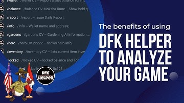 The benefits of using DFK Helper to analyze your game