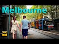 Melbourne australia walking tour  melbourne cbd  4kr