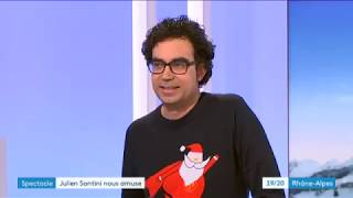 Julien Santini, comédien et humoriste lyonnais invité du 19/20 sur France 3 Rhône-Alpes