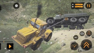 K-700 Pulling The Flipped Truck | MudRunner Android Gameplay HD