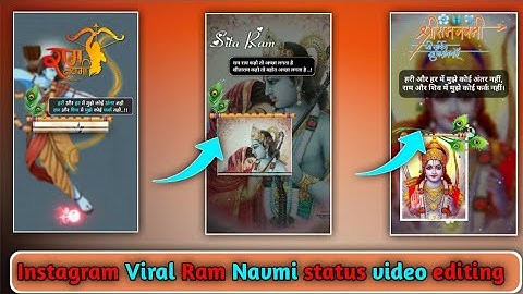 Instagram Viral Ram Navmi Status video editing || Ram Navmi Status video editing alight motion #edit