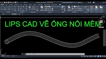 Cách vẽ ống nối mềm / ống ruột gà LIPS cad miễn phí