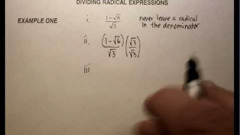 Radicals: Rationalizing the Denominator (Monomials) (1).avi