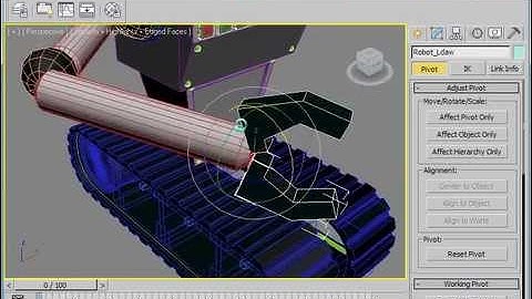 3dsmax. Hierarchy Pivot Setup