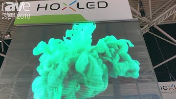 ISE 2018: Shenzhen HOXLED Demos Transparent GOB LED Display for Retail Applications