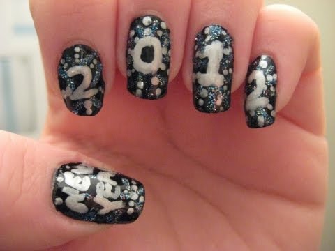 New Years Nails - YouTube