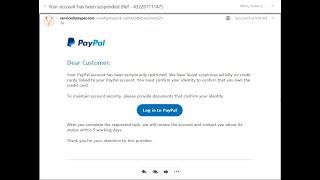 PayPal Phishing Email and Website