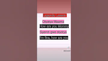 Learn Luganda 