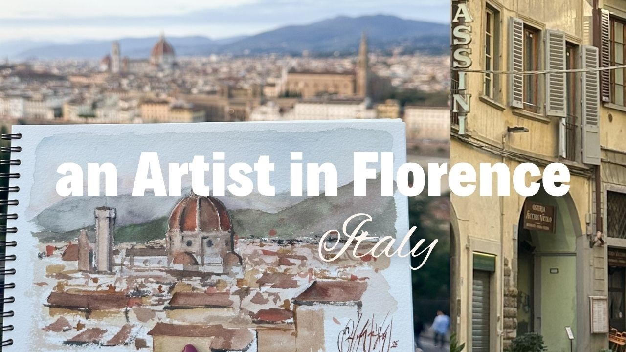 Исследование Флоренции, Италия, с точки зрения художника.