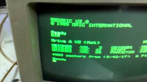 Oric Atmos with Cumana floppy controller and HxC Floppy emulator