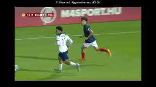 Ethan Nwaneri England U17 Vs France U17 2023-05-27 Match Highlight Every Touch