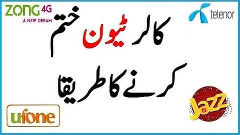 Deactivate Caller Tune Ufone Telenor Jazz, Zong | How to Unsubscribe/Deactivate Mobile Dial Tunes