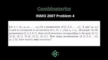 Combinatorics | INMO 2007 Problem 4 | Indian National Math Olympiad | Cheenta