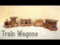 How To Make Wooden Toy Train Wagons | Wooden Miniature - Wooden Creations