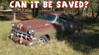 SITTING FOR YEARS! 1954 Chevy Stuck in the Mud! Can we resurrect It and make it roadworthy?