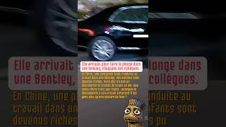 Elle arrivait pour faire la plonge dans une Bentley, choquant ses collègues #travail #passion