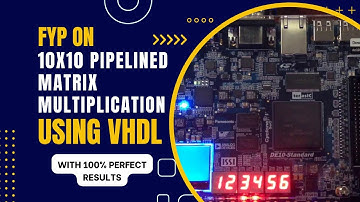 10x10 pipelined matrix multiplication