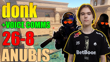 donk(26-8) +VOICE COMMS: EU Faceit Ranked Intense Match (Anubis)
